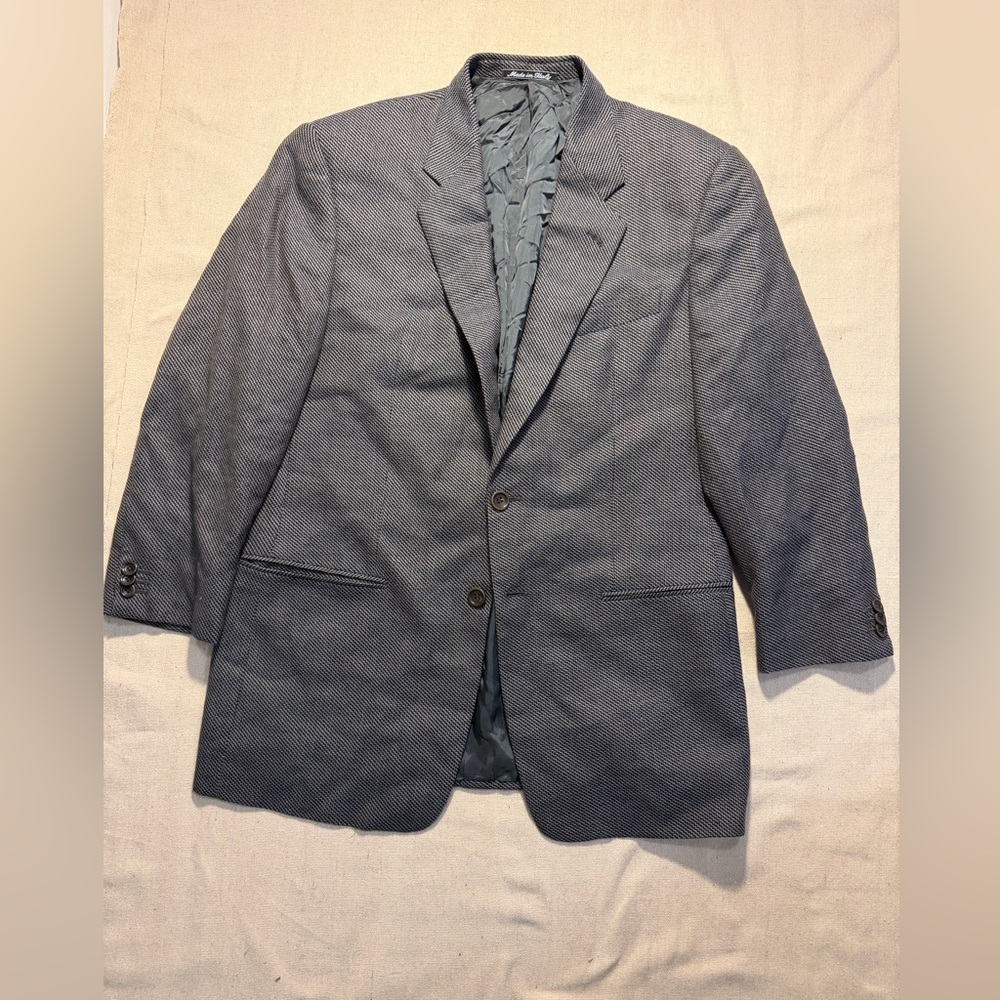 ARMANI COLLELIONI Cashmere Blazer Sz 40 R Single Breast
